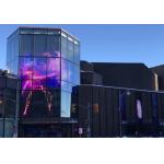 Indoor Thin Led Curtain Advertising Display Screen Transparent P10 for sale