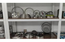 China Glass Slab Cutting Cookware Production Line For Glass Cover Making supplier