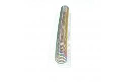 China Rainbow Single Loop Electroplated Metal Spiral Coils For Bookbinding supplier