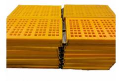 China Modular Tensioned Mining Screen Mesh Pu Screen Transverse And Longitudinal supplier