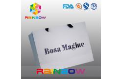 China Eco - friendly Customized Paper Bags With Handle For Apparel Packaging supplier