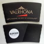 Promotional Coffee Paper Cup Sleeve With Logo Flexible Heat Resistant Handle for sale