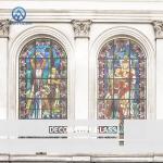 Medieval Style Decorative Glass Window Panels Leisure Facilities for sale