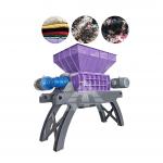 Waste Textile Shredder Machine Two Shaft Cloth Leather Fabric Shredder for sale