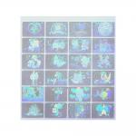 Custom Shapes ID Die Cut Transparent Hologram Stickers , Tamper Proof Hologram Stickers
