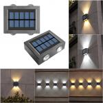 Waterproof IP65 Solar LED Wall Wash Lamp Up And Down Spotlight Luminaires for sale
