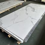 High Glossy Marble Texture WPC Wall Panel Bamboo Charcoal Wood Veneer PVC Marble Sheet for sale