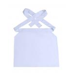 245 GSM Unisex White Half Apron Chef Uniform Antimicrobial Wrinkle-free for sale