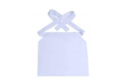 China 245 GSM Unisex White Half Apron Chef Uniform Antimicrobial Wrinkle-free supplier