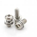 M2.5 304 Stainless Steel Pan Head Screws ODM Flat Split Lock Washer Screw DIN7982 for sale