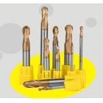58 Degree Carbide Ball Nose Milling Cutter 2 Flutes 50-150 Mm Length for sale