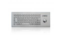 China IP65 Industrial Metal Explosive Proof Keyboard With Trackball Panel Mount SUS304 Steel supplier