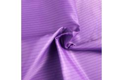 China 98% Polyester 2% Conductive Filament Electrostatic Discharge Fabric With 2.5mm Strip supplier