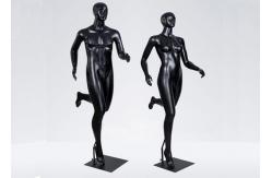 China Adult Male / Female Sports Mannequin In Black Or Customized Color supplier