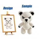 Handmade Cotton Crochet Tiger Plush Toy 10-30cm, Custom Logo OEM Stuffed Animal for Gift & Decoration for sale