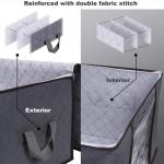 90L Large Capacity Clothes Storage Bag Organizer With Reinforced Handle