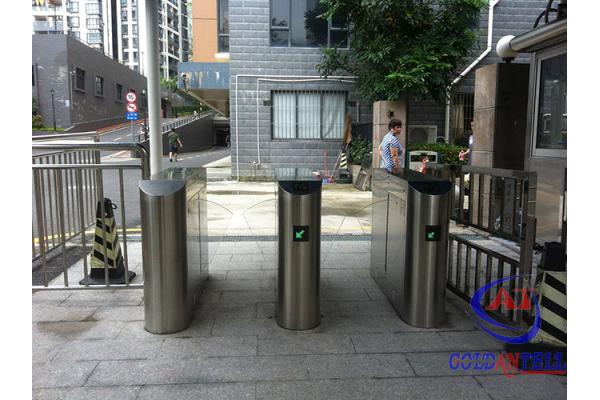 Metro / Subway Automatic Flap Barrier Gate With Led Reminder And Access Control System