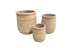 China Textured Surface GRC Planter Pots Durable Flower Planters Pots For Long-Term supplier