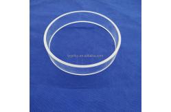 China Frosted Transparent Clear Quartz Glass Products Ring supplier