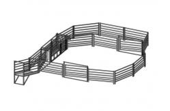 China 1.8x2.1m Low Carbon Steel Cattle Yard Panels CE supplier