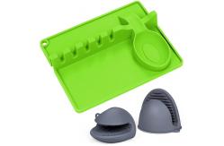 China 2 In 1 Silicone Utensil Rest Multifunctional Dishwasher Friendly supplier