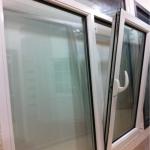 White Tilt And Turn UPVC Window Double Glass Outward Swinging Windows Customizable