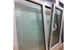 China White Tilt And Turn UPVC Window Double Glass Outward Swinging Windows Customizable supplier
