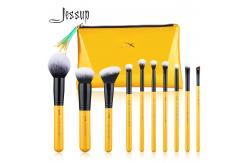 China birch wood Basic Makeup Brushes Set Vegan Brush Set with 21cmx11cm Bag supplier