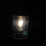 Edison Bulb Solar Pathway Bollard Light Classic Anthracite Waterproof