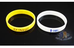 China Reflective Custom Printed Silicone Wristbands , Custom Rubber Band Bracelet supplier