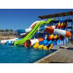 1 People Play Water Park Slide Games Equipment Fiberglass Water Slide Set for sale