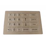 Industrial metal keypad with waterproof 20 flat keys  stainless steel for sale