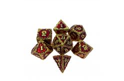 China White Tree Vine Metal Multi Face Dice Set Desktop Game#Dnd#Rpg#Coc supplier