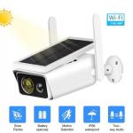 IP66 Solar Powered CCTV Camera Rechargeable Solar Panel Outdoor Security Camera