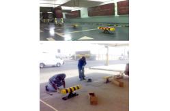 China High Strength Steel Manual Parking Lock , Parking Space Barrier Lead Acid Battery supplier