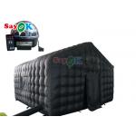Custom Black Large 20ft Inflatable Air Tent Portable Party LED Lighting for sale