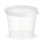 50ml Round Clear Mini Sauce Cup PP Plastic Sauce Cup With Lid