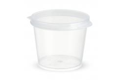 China 50ml Round Clear Mini Sauce Cup PP Plastic Sauce Cup With Lid supplier
