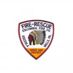 Company Custom Patches Logo Embroidery Merrowed Badge Fire Rescue Iron On Patch for sale