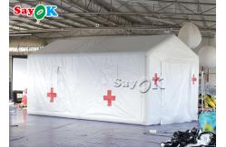 China Air Inflatable Tent 6x3x3mH White Pvc Inflatable Hospital Tent For Isolation supplier