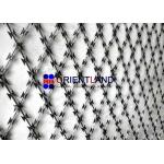 Stainless Steel Razor Wire Fence , Anti Climb Barrier Razor Ribbon Fence for sale