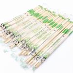 Chopsticks With Logo Plastic Packing Round Bamboo Chopsticks for sale