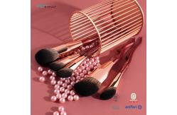 China Angled Flat Individual Makeup Brushes 2pcs For Concealer Nose Contour supplier