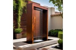 China Pond Corten Steel Waterfall Blade Cascade Personalize Space Customizable supplier