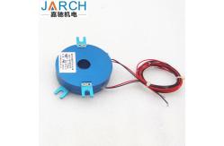 China Electrical Through Bore Pancake Slip Ring 250RPM Speed With Shell Enclosed supplier