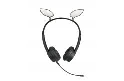 China New LED Bluetooth Cat Ear Wireless Headsets Foldable Noise Cancellation Headset With Mic supplier
