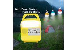 China LED 9W Portable Solar Energy System With Mobile Phone Charging supplier