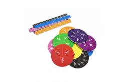 China Children Early Learning Magnetic Fraction Tiles Educational Magnetic Math Puzzle supplier