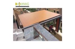 China Aluminum Motorized Conservatory Awning Roof Retractable Roller Shutter supplier