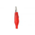28MM Red Electronic Components Metal Alligator Clip With Plastic Boot Rated